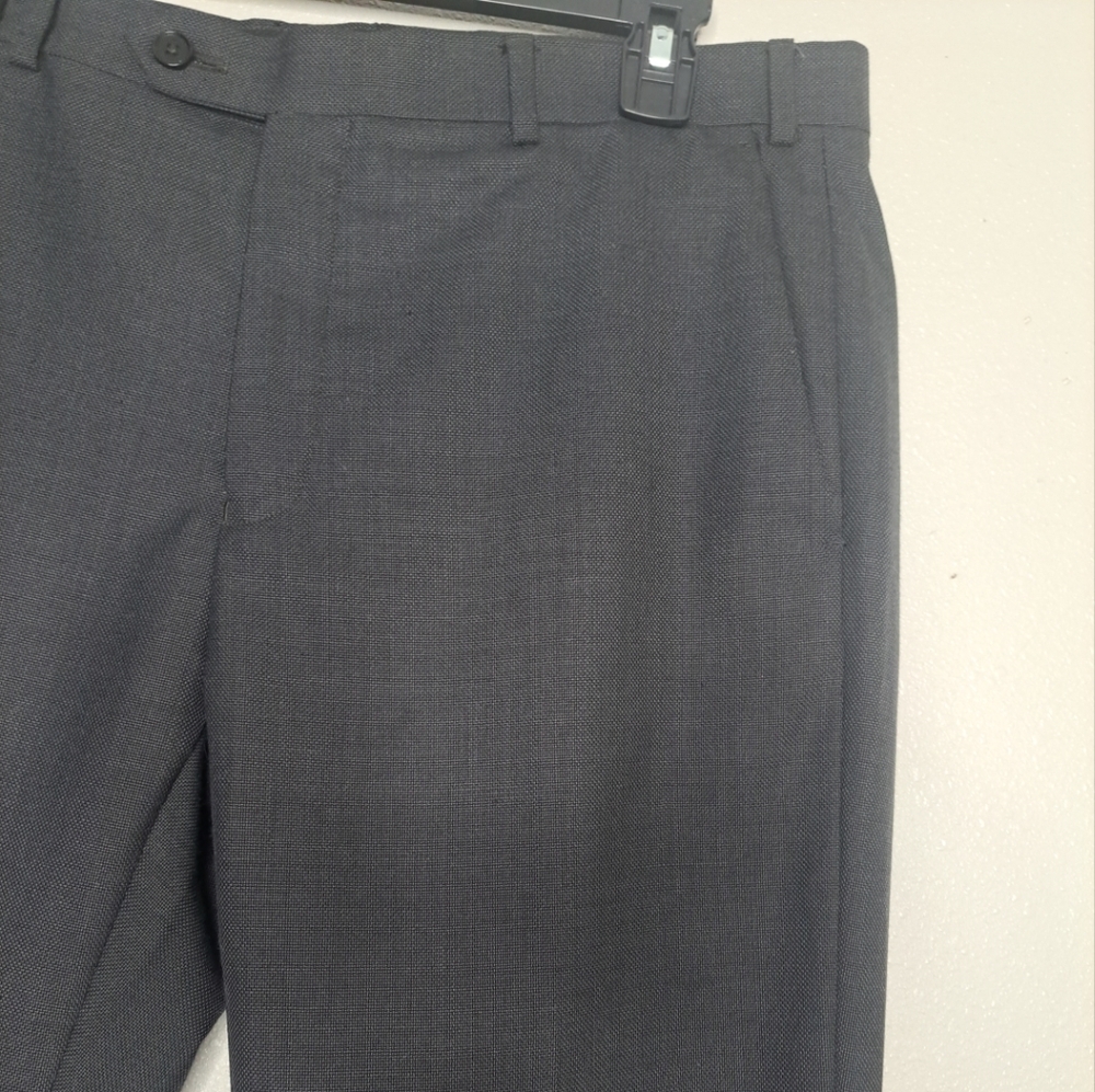Raymond Men's Dress Pants Office Business Wool Blend Dark Gray Size 34 - Picture 9 of 16